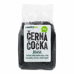 Country Life Čočka černá Beluga BIO 500 g obraz