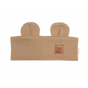 Baby Nellys Čelenka Teddy s oušky pro děti Hand Made - hnědá, béžová, 4-8 let obraz
