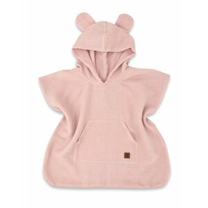 Baby Nellys Dětské mušelínové pončo lux s kapucí Teddy, rychleschnoucí, 110/122 obraz
