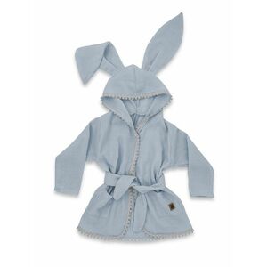 Baby Nellys Dětský mušelínový župan s oušky Bunny - jeans obraz
