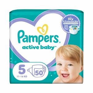 Pampers Active Baby vel. 5 11-16 kg dětské pleny 50 ks obraz
