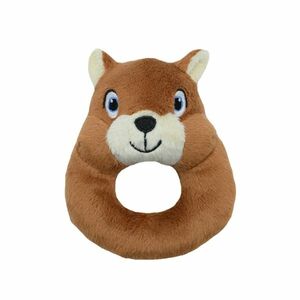 Tulilo Plyšové chrastítko Veverka, 12cm - hnědá obraz