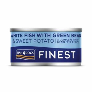 Fish4Dogs Konzerva pro psy Finest s rybou, sladkými bramborami a zelenými fazolkami 85 g obraz