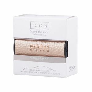 Millefiori Icon Metal Shades Vanilla & Wood vůně do auta 47 g zlatá obraz