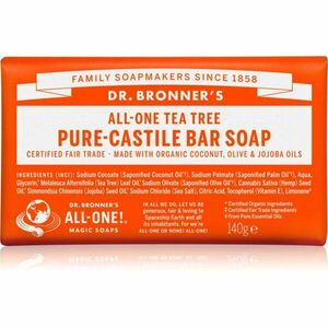 Dr. Bronner’s Tea Tree tuhé mýdlo 140 g obraz