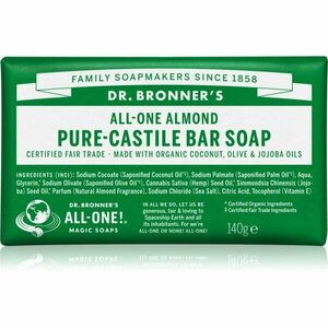 Dr. Bronner’s Almond tuhé mýdlo 140 g obraz