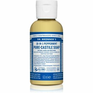 Dr. Bronner’s Peppermint tekuté univerzální mýdlo 60 ml obraz