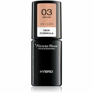 Pierre René Nails Hybrid gelový lak na nehty s použitím UV/LED lampy odstín No. 3 Melon 6 ml obraz