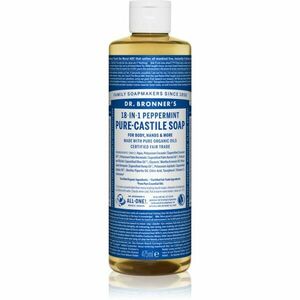 Dr. Bronner’s Peppermint tekuté univerzální mýdlo 475 ml obraz