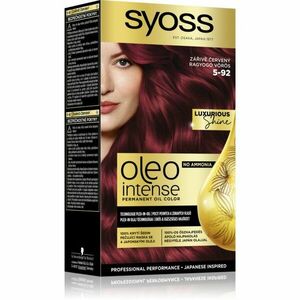 Syoss Oleo Intense permanentní barva na vlasy s olejem odstín 5-92 Zářivě červený 1 ks obraz