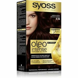 Syoss Oleo Intense permanentní barva na vlasy s olejem odstín 4-18 Hnědá moka 1 ks obraz