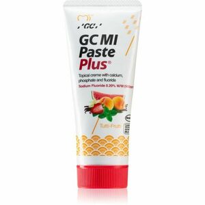 GC MI Paste Plus remineralizační ochranný krém pro citlivé zuby s fluoridem příchuť Tutti Frutti 35 ml obraz