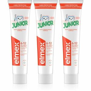 Elmex Junior 6-12 Years zubní pasta pro děti 3x75 ml obraz