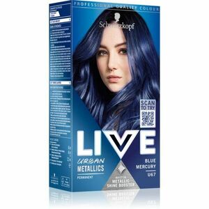 Schwarzkopf LIVE Urban Metallics permanentní barva na vlasy odstín U67 Blue Mercury 1 ks obraz