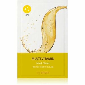 The Saem Bio Solution Multi Vitamin plátýnková maska pro rozjasnění a vitalitu pleti 20 g obraz
