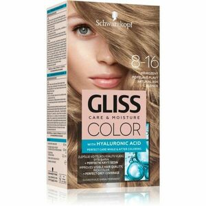 Schwarzkopf Gliss Color permanentní barva na vlasy odstín 8-16 Přirozený popelavý blond 1 ks obraz