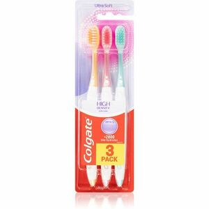 Colgate High Density 3 pack zubní kartáček ultra soft 3 ks obraz