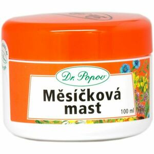 Dr. Popov Bylinné masti Měsíček regenerační péče 100 ml obraz