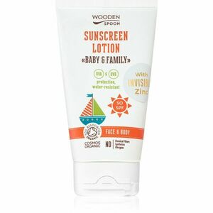 WoodenSpoon Baby & Family ochranné opalovací mléko pro celou rodinu SPF 50 150 ml obraz
