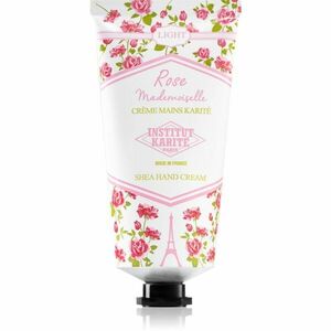 Institut Karité Paris Rose Mademoiselle Shea Hand Cream lehký krém na ruce s bambuckým máslem tube + box 75 ml obraz