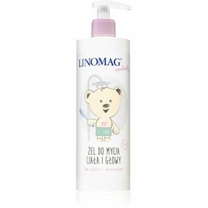 Linomag Emolienty Shampoo & Shower Gel sprchový gel a šampon 2 v 1 pro děti od narození 400 ml obraz
