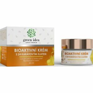 Green Idea Bioaktivní krém s 24 karátovým zlatem luxusní péče pro zralou pleť 50 ml obraz