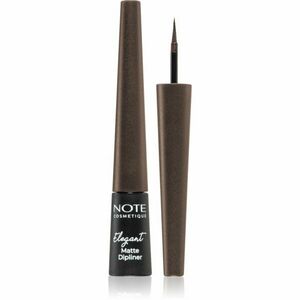 Note Cosmetique Elegant Matte Dipliner tekuté linky na oči s matným finišem odstín 02 Coffee Brown 2, 5 ml obraz