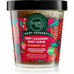 Organic Shop Body Desserts Strawberry Jam hloubkově čisticí peeling na tělo 450 ml obraz