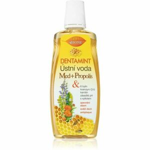 Bione Cosmetics Dentamint Med + Propolis ústní voda příchuť Honey + Propolis 500 ml obraz