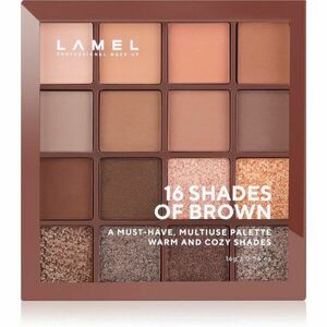 LAMEL 16 Shades Of Brown paletka očních stínů 16 g obraz