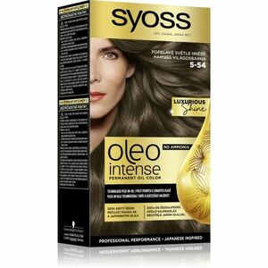 Syoss Oleo Intense permanentní barva na vlasy s olejem odstín 5-54 Světle hnědý 1 ks obraz