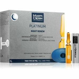 MartiDerm Platinum Night Renew exfoliační peelingové sérum v ampulích 10x2 ml obraz