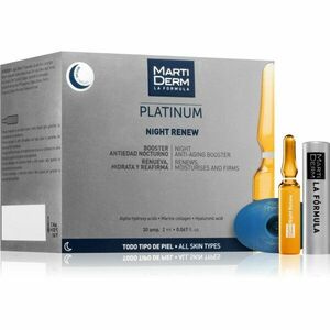 MartiDerm Platinum Night Renew noční protivráskové sérum v ampulích 30x2 ml obraz