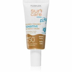 FlosLek Laboratorium Sun Care Derma City BB BB krém s velmi vysokou UV ochranou pro citlivou pleť SPF 50+ 30 ml obraz