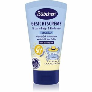 Bübchen Sensitive Sun Protection Face Cream SPF 50+ ochranný krém na obličej pro děti SPF 50+ 6 m+ 50 ml obraz