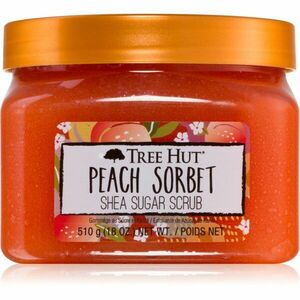 Tree Hut Peach Sorbet cukrový tělový peeling 510 g obraz