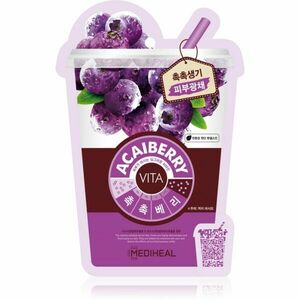 MEDIHEAL Vita Mask Acaiberry plátýnková maska se zpevňujícím účinkem 20 ml obraz