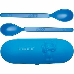 Hipp Spoons Set jídelní set na cesty Blue obraz