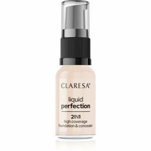 Claresa Liquid Perfection 2in1 vysoce krycí make-up odstín 101 Light 18 g obraz