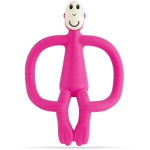 Matchstick Monkey Teething Toy and Gel Applicator kousátko s kartáčkem 2 v 1 Pink 1 ks obraz
