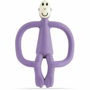 Matchstick Monkey Teething Toy and Gel Applicator kousátko s kartáčkem 2 v 1 Purple 1 ks obraz