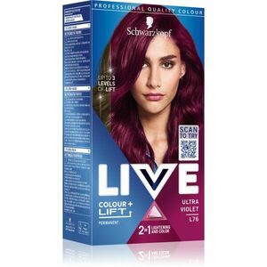 Schwarzkopf LIVE Colour + Lift permanentní barva na vlasy odstín L76 Ultra Violet 1 ks obraz