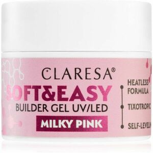 Claresa Soft&Easy Builder Gel podkladový gel na nehty odstín Milky Pink 12 g obraz