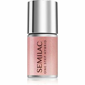 Semilac One Step Hybrid 3in1 gelový lak na nehty odstín S258 Naked Glitter Peach 7 ml obraz