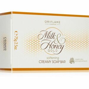 Oriflame Milk & Honey Gold Grand Celebration tuhé mýdlo s hydratačním účinkem 75 g obraz
