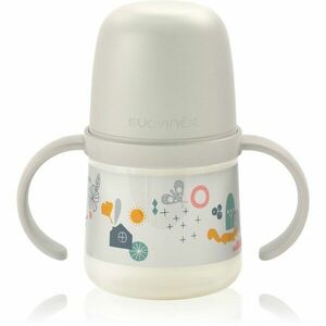 Suavinex Walk First dětská láhev s držadly 6 m+ Cream 150 ml obraz