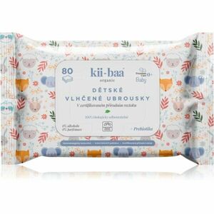 kii-baa® organic Baby Premium Care vlhčené ubrousky pro děti pro citlivou pokožku 80 ks obraz