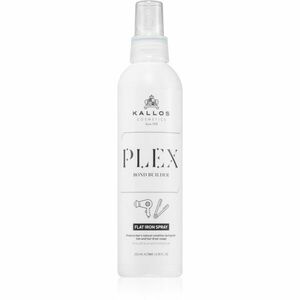 Kallos Plex Flat Iron Spray termoochranný sprej pro úpravu žehličkou a kulmou pro poškozené, chemicky ošetřené vlasy 200 ml obraz