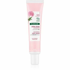 Klorane Pivoňka Soothing Light Cream lehký zklidňující krém pro citlivou pokožku 40 ml obraz