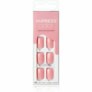 KISS imPRESS Color Short umělé nehty Pretty Pink 30 ks obraz